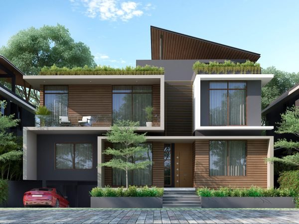 Tastefully designed luxury villa in Kochi’s lush green neighborhood